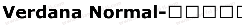 Verdana Normal字体转换